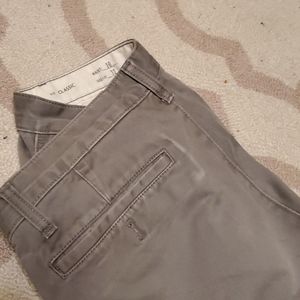 Eddie Bauer grey fit classic chinos